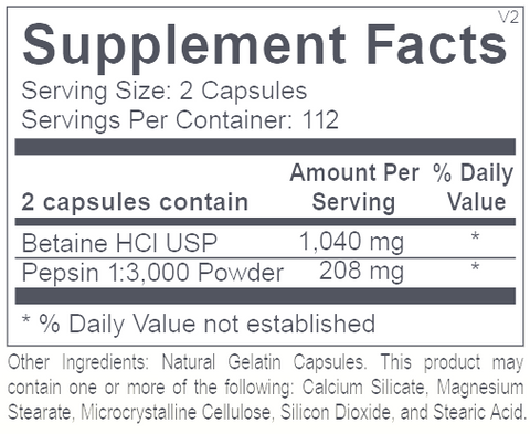 Betaine & Pepsin Ortho Molecular