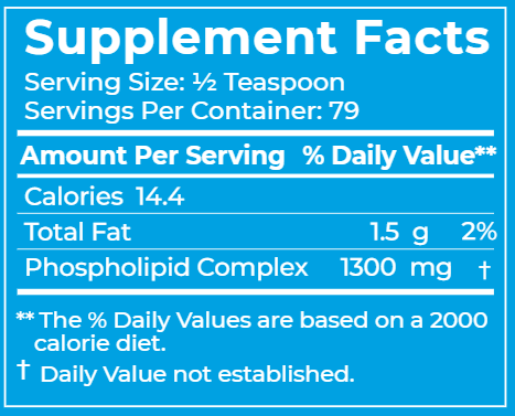 BodyBio PC 1500 mg (BodyBio) Supplement Facts