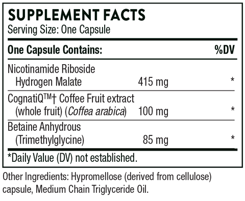 Brain Factors (Thorne) Supplement Facts