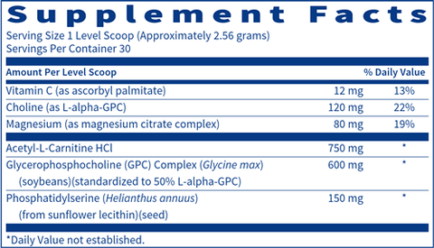 Brain Vibrance Supreme Powder (Klaire Labs)