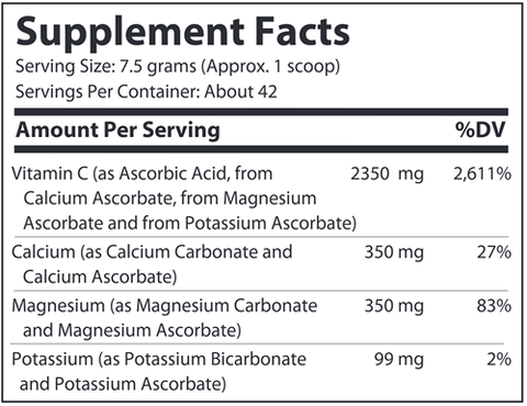 Buffered C Powder (Advanced Nutrition by Zahler)