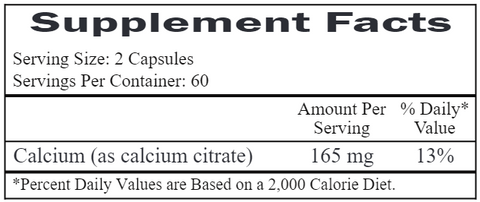 Calcium Citrate 165 mg (Ecological Formulas)