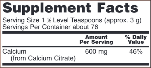 Calcium Citrate Powder (NOW)