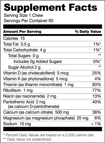 Calcium Citrate Soft Chews - Caramel (Bariatric Fusion)