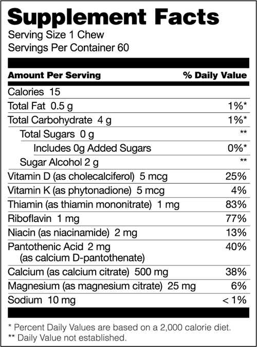 Calcium Citrate Soft Chews - Fruit Variety (Bariatric Fusion)