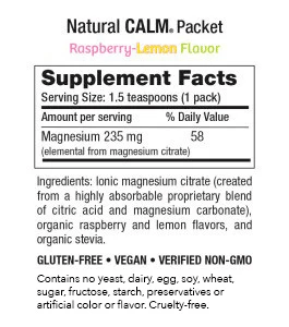 Calm Packets Raspberry-Lemon (Natural Vitality)