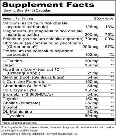 Cardio Plus CoQ10 (Priority One Vitamins) 90ct Supplement Facts