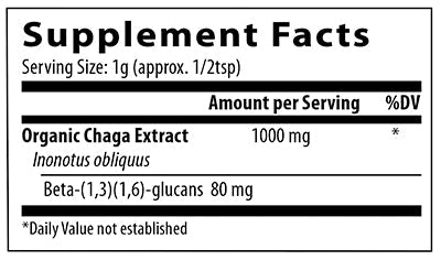 Chaga Extract Powder (Real Mushrooms)