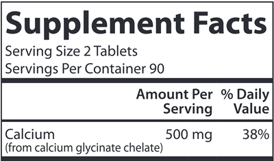 Chelated Calcium 500 mg (Carlson Labs)