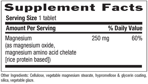 Chelated Magnesium 250 mg (Country Life)