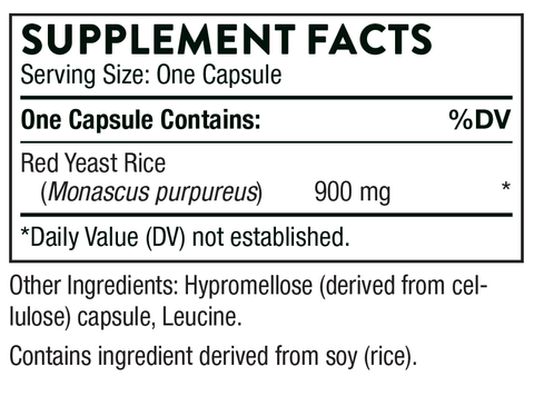 Choleast 900 (Thorne) Supplement Facts