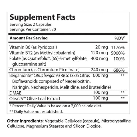 CholestStall (Advanced Nutrition by Zahler) Supplement Facts