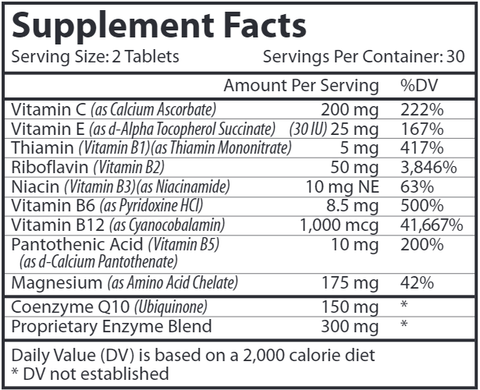 Cholesterol Rx Support (Vinco) Supplement Facts