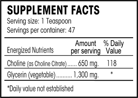 Choline Citrate (Perque) Supplement Facts