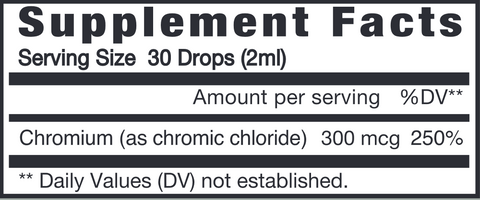 Chromium Liquid (Eidon) Supplement Facts