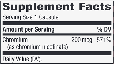 Chromium GTF 200 mcg (Nature's Way)