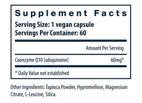 CoEnzyme Q10 60 mg Vital Nutrients