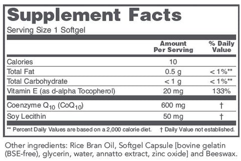 CoQ10 600 mg (Protocol for Life Balance)