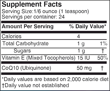 CoQ10 (Drs Advantage) Supplement Facts
