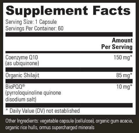CoQ10 & BioPQQ with Shilajit (Global Healing)