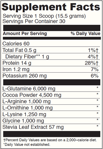 Cocoa HGH DaVinci Labs Supplement Facts