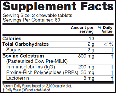 Colostrum Chewables Pineapple (Symbiotics)