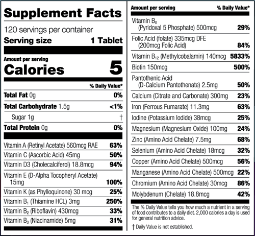 Complete Chewable Multivitamin with Vitamin K - Very Berry (Bariatric Fusion)