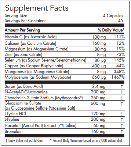 Connection (Nutricology) Supplement Facts