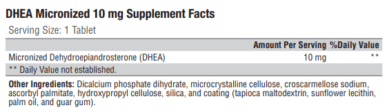 DHEA Micronized 10mg (Xymogen)