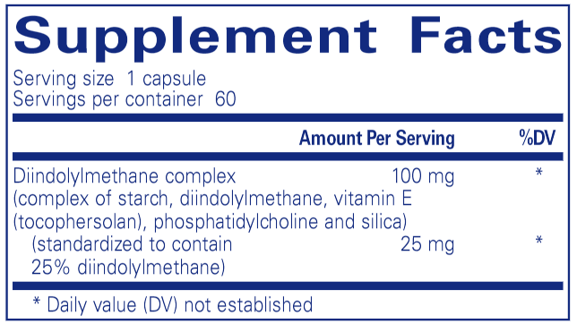 DIM–PRO® 100 (Pure Encapsulations) Supplement Facts