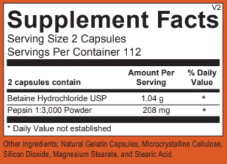 DigestStart - Betaine HCl and Pepsin