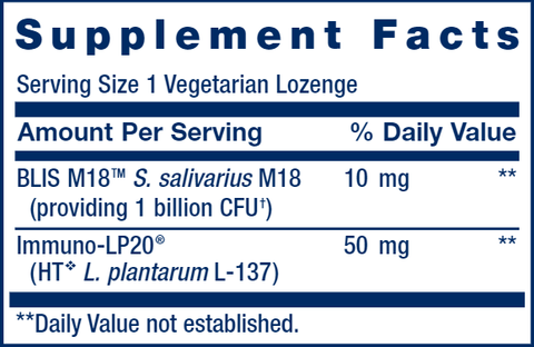 FLORASSIST® Oral Hygiene (Life Extension) Supplement Facts