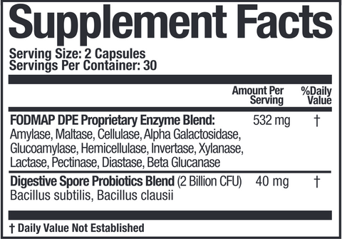 FODMAP DPE (Arthur Andrew Medical Inc) Supplement Facts