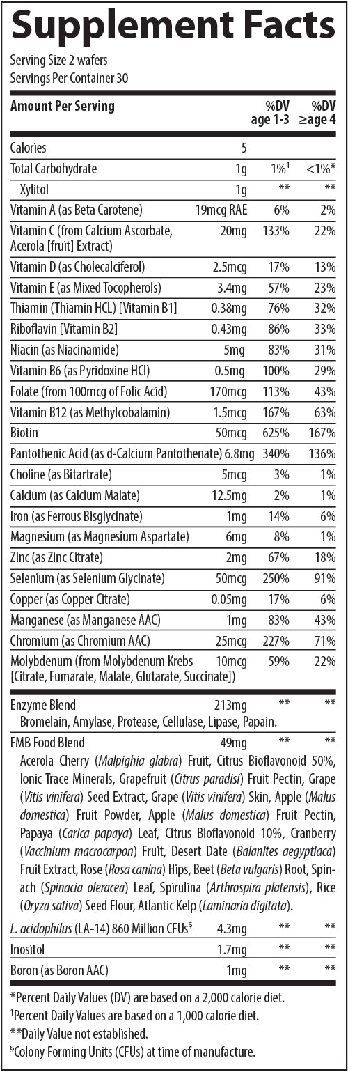 Feed My Brain for Children (Trace Minerals Research) Supplement Facts