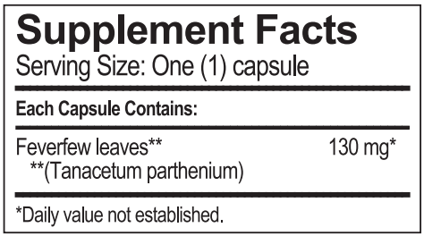 Feverfew (Progena) Supplement Facts