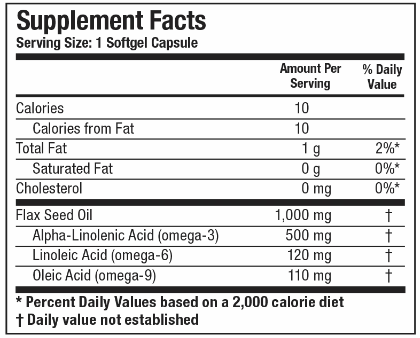 Flax Seed Oil Caps (Biotics Research)