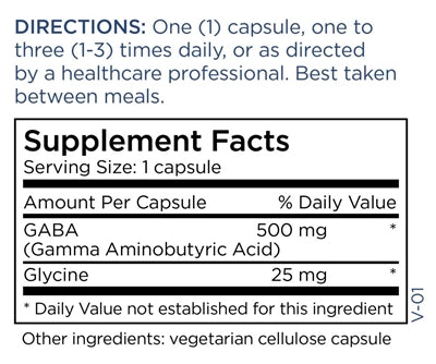 GABA 500 mg (Metabolic Maintenance)