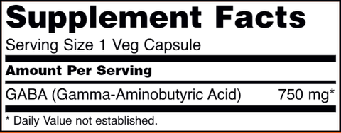 GABA 750 mg (NOW)