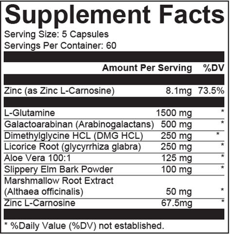 GI Complete (Nutritional Frontiers) Supplement Facts