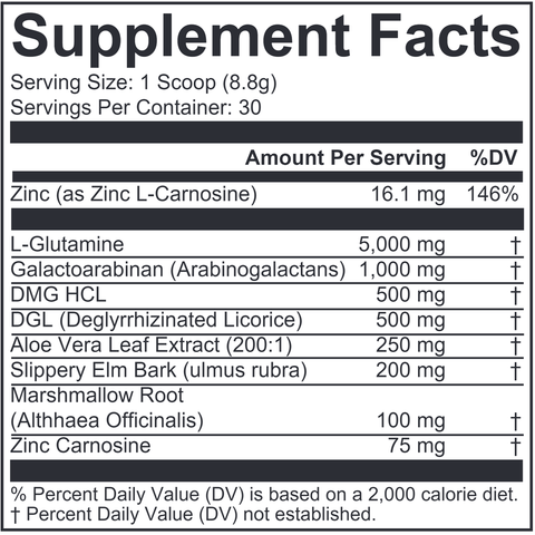 GI Complete Powder (Nutritional Frontiers) Supplement Facts
