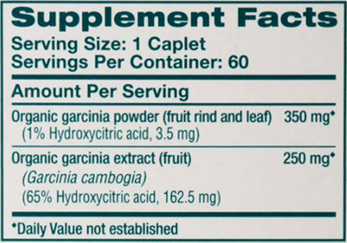 Garcinia (Himalaya Wellness) supplement facts