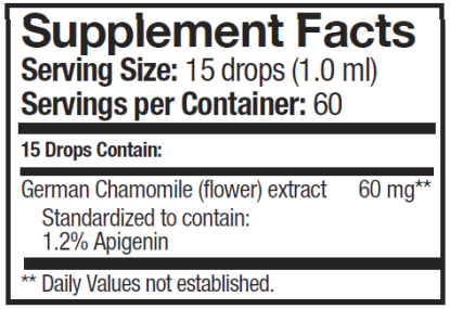German Chamomile (Progena) Supplement Facts