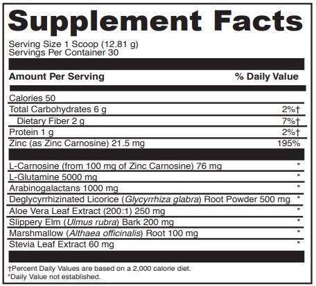 Gi Benefits (DaVinci Labs) Supplement Facts