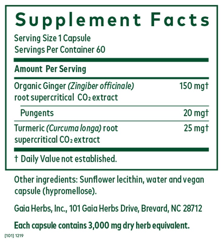 Ginger & Turmeric PRO (Gaia Herbs Professional Solutions)