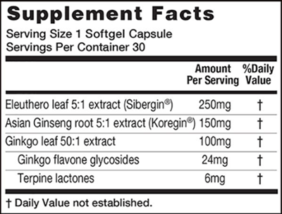 Ginkgo Vital 3 100 mg (Health Aid America)