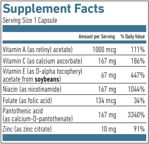 GlanduPlex Formula Energized (Biogena) Supplement Facts