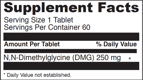 Gluconic Dmg 250 mg DaVinci Labs Supplement Facts