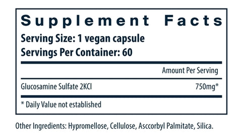 Glucosamine Sulfate Veg 750 mg Vital Nutrients