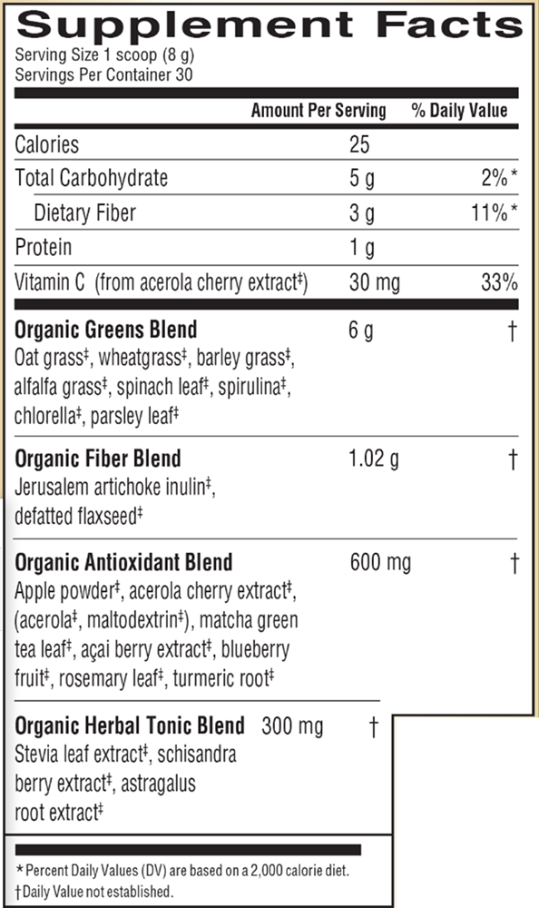 Greens Organic Powder (Barlean's Organic Oils)