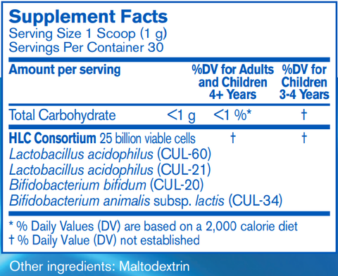 HLC Intensive Powder (Pharmax) Supplement Facts